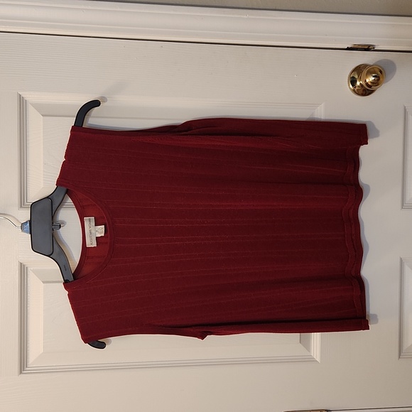 August Max Vintage 2 piece top set cardigan rib texture size 1x - Picture 4 of 11